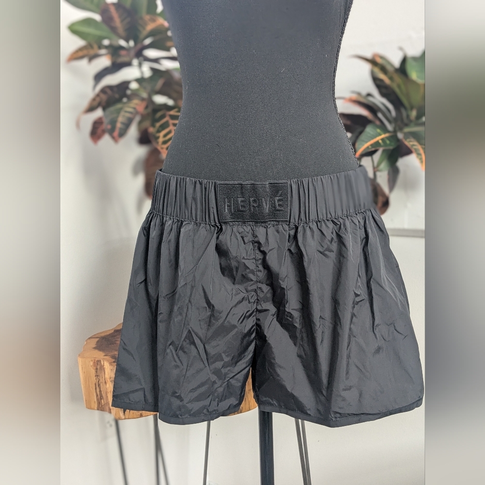 Herve Leger Black Boxing Shorts